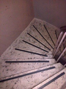 Stair Cleaning Before
