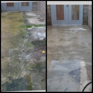 Power Washing Before & after